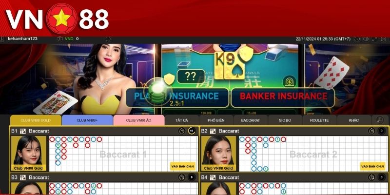 Hướng dẫn cách tham gia chơi casino VN88 chi tiết