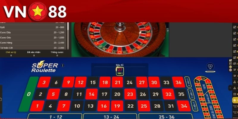 Hướng dẫn cách tham gia Roulette VN88 chi tiết cho bet thủ