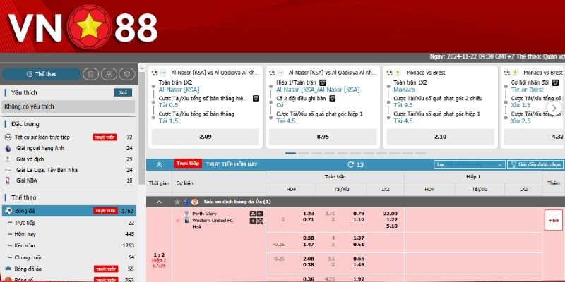 Hướng dẫn tham gia cá cược thể thao chi tiết tại VN88